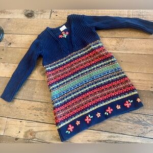 Hanna Andersson Girls Sweater Dress Sz 90/3 Girls